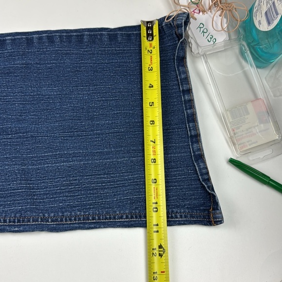 Apple Bottom Women's Stretch Straight Leg Blue Jean - Picture 8 of 11